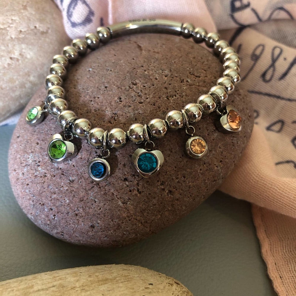 UNO de 50 Bracelet with SWAROVSKI Crystal Silver Plated - Picture 2 of 7